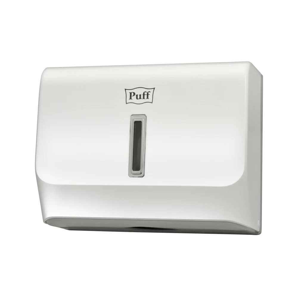 Диспенсер для бумажных полотенец Puff-5130, пластик, белый