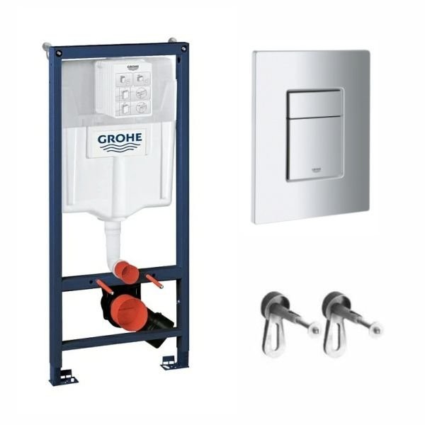 Инсталляция для унитаза Grohe Rapid SL 38536001 с клавишей Grohe Skate Cosmopolitan 38732000 хром