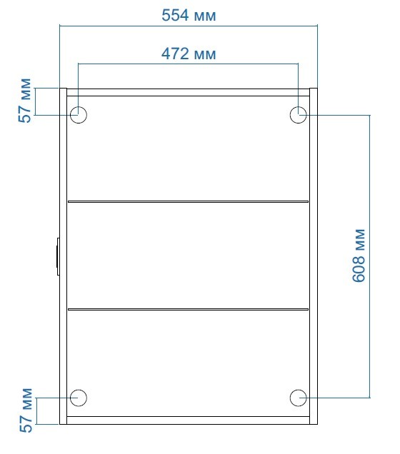 Шкаф с зеркалом Silver Mirrors Фиджи 60x80 с подсветкой и часами