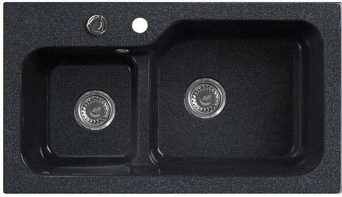 Мойка кухонная Белюкс SG-REC-DUO 8045 Черный