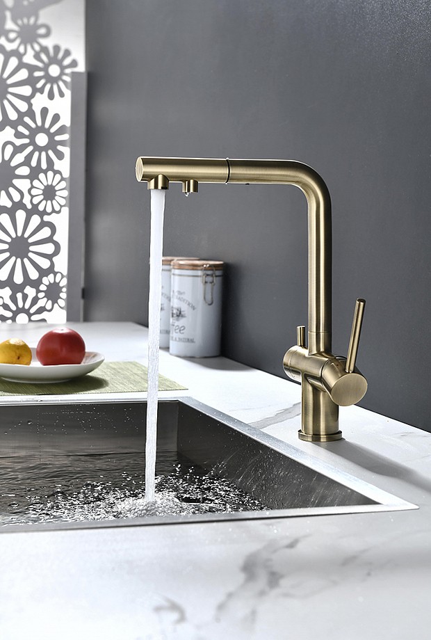 Смеситель для кухни Paulmark Serpentine Se213222-BR