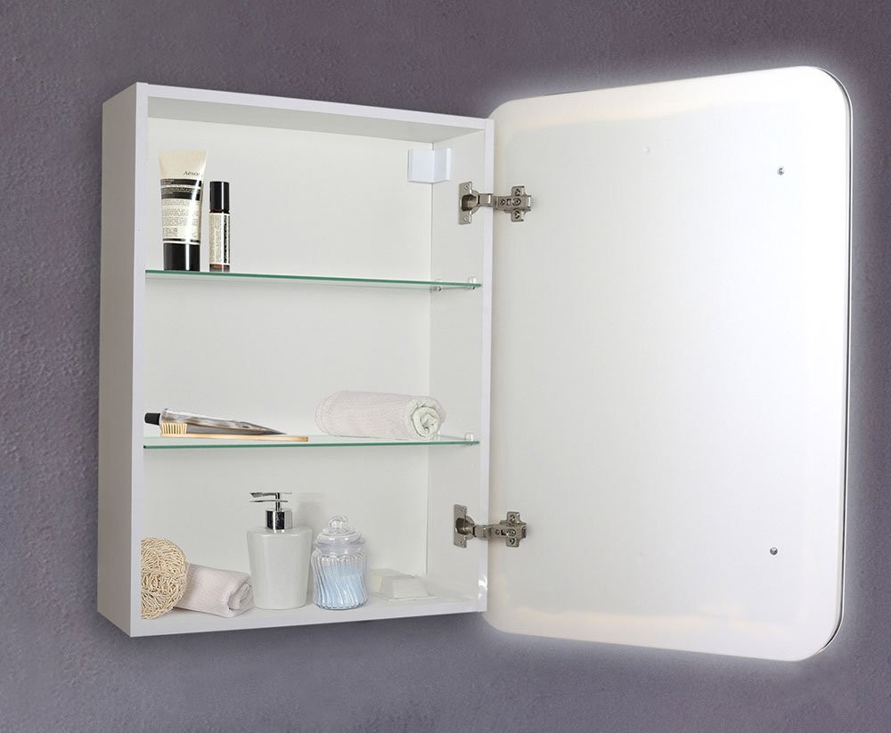 Шкаф с зеркалом Silver Mirrors Фиджи 60x80 с подсветкой