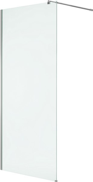 Душевая стенка Saniteco Walk-In SN-W6TC100 (100x200, прозрачное стекло, хромированный профиль)