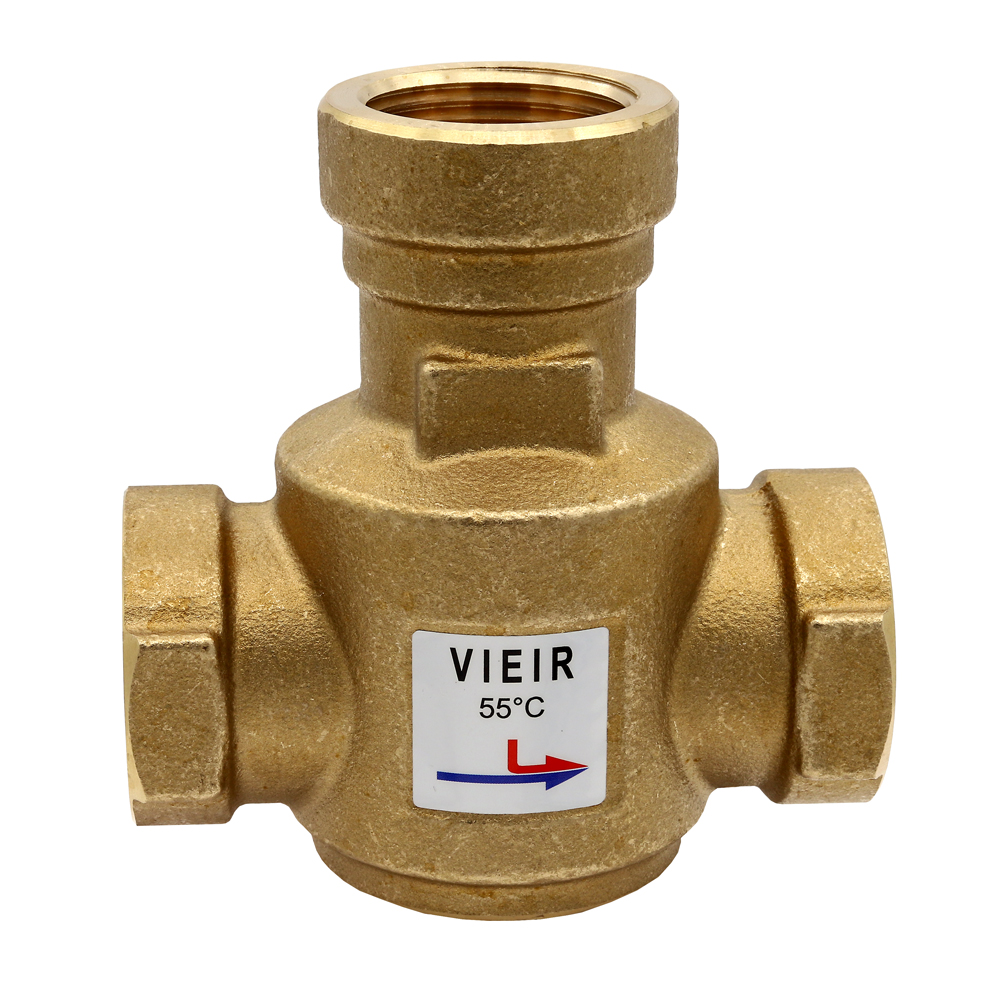Трехходовой термостатический антиконденсационный клапан VIEIR 1″ 55°C Kvs-9 (VR238A)