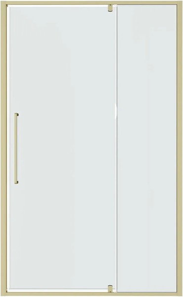 Душевая дверь Niagara Nova NG-45-11ASG 110х195 (золото сатин/прозрачное стекло)