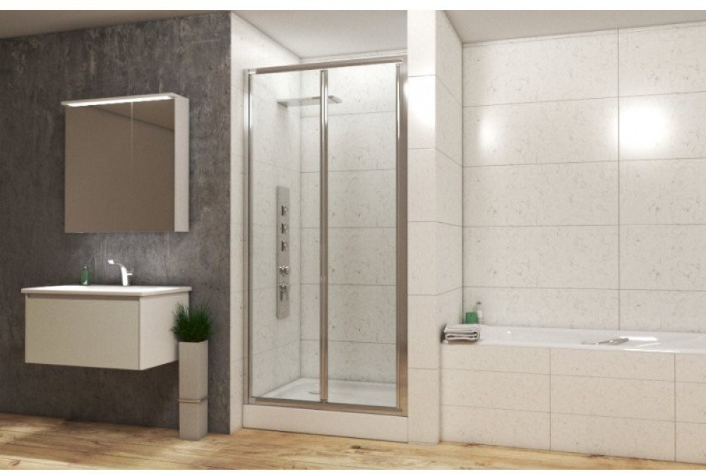 Душевая дверь Bravat Line BD090.4121A 90x200 стекла прозрачные
