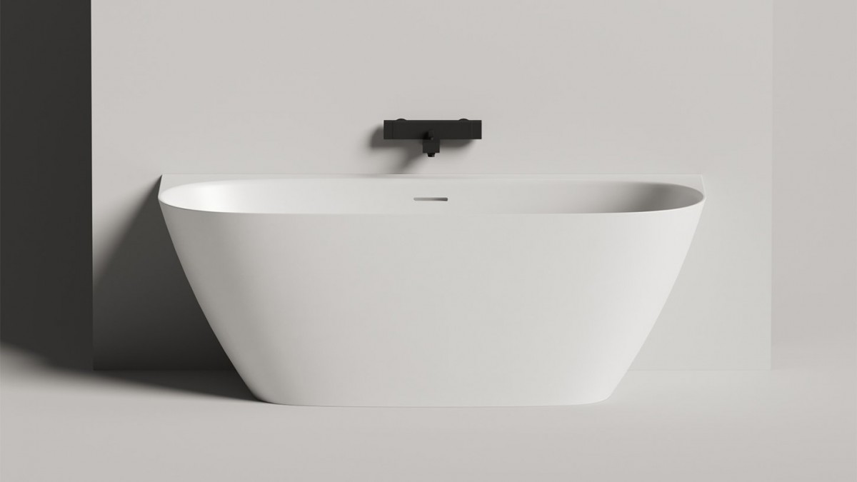 Ванна из искусственного камня Salini Sofia Wall 102517G 160x80 S-Stone, белый матовый