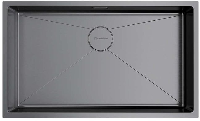Мойка кухонная Omoikiri Taki 74-U/IF-GM 4993498 74x44 вороненая сталь