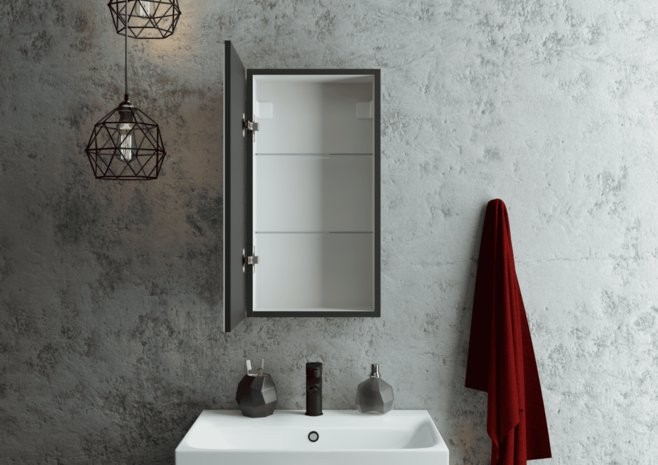 Зеркало-шкаф Континент Mirror Box LED 35x65 правый
