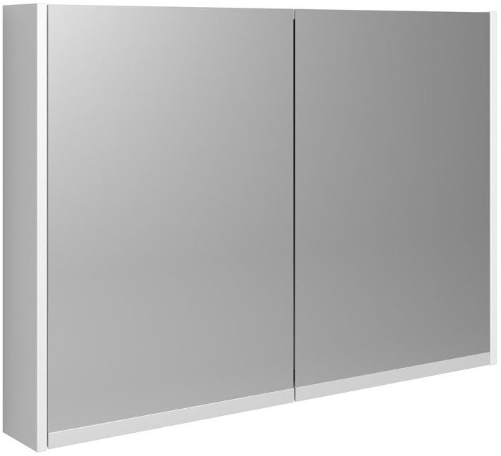 Шкаф с зеркалом Riho Type 02 100x70 с подсветкой, черный глянец