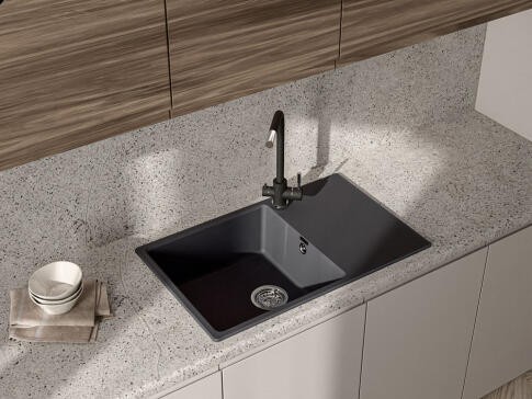 Мойка кухонная GranFest URBAN UR-678L черный