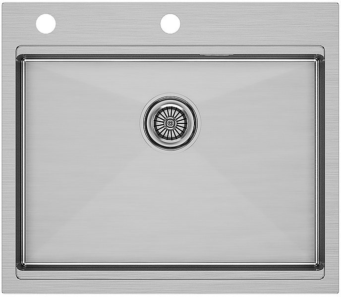 Мойка кухонная Paulmark Brim-Pro PM705951-BS сталь