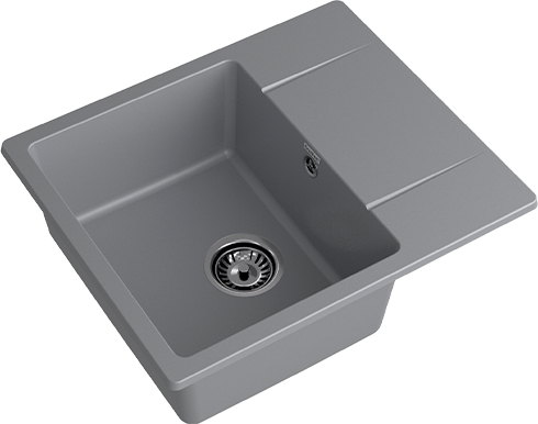 Мойка кухонная GranFest Urban GF-UR-258L 58x49 темно-серый