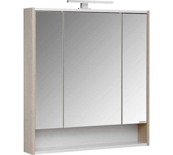 Шкаф с зеркалом для ванной Акватон Рико 80 (1A215302RIB90)