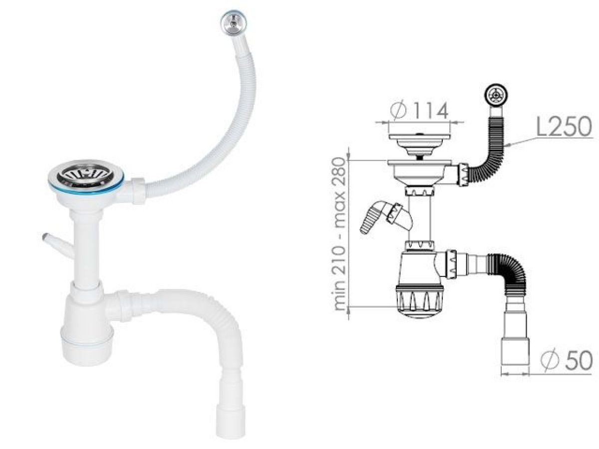 Мойка кухонная AV Engineering UNIT 55х50 серебро