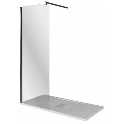 Душевая стенка Good Door Walk In SP-90-C-B 90x195 стекло прозрачное, профиль черный