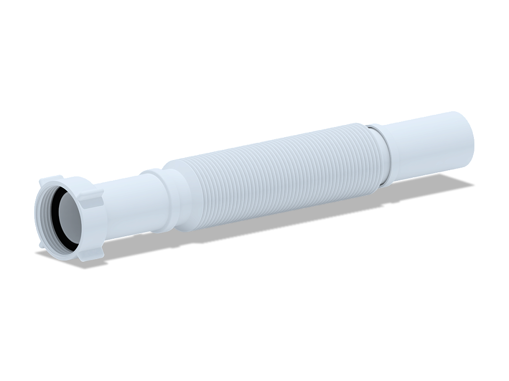 Гибкая труба АНИПласт K203 с гайкой 1 1/4 дюйма 32х320-730 мм (K203)