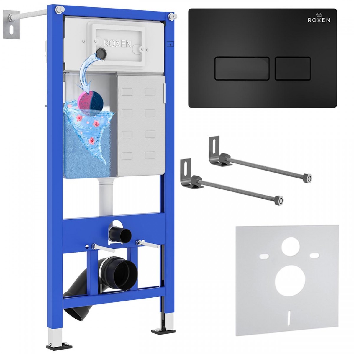 Комплект инсталляции для унитаза Roxen StounFix Dual Fresh 847702